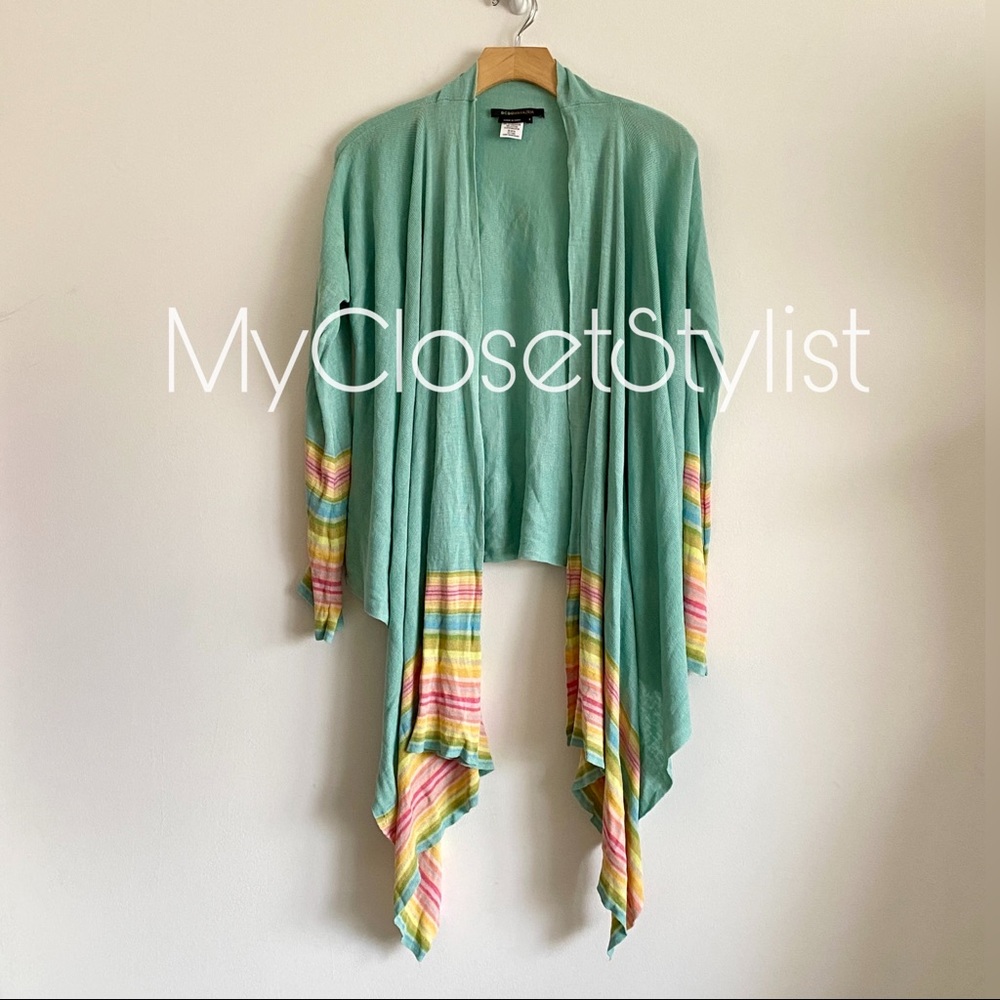 BCBG Max Azria $239 Cardigan Wrap Sweater Top NWT - Picture 2 of 8